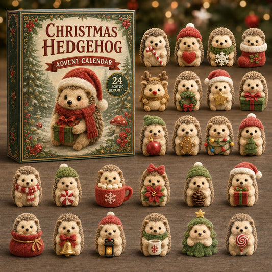 Christmas Hedgehog Advent Calendar 2026 - 24-Day Festive Countdown