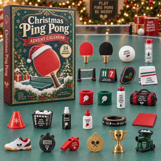 Christmas Ping Pong Advent Calendar 2026 - 24-Day Festive Countdown