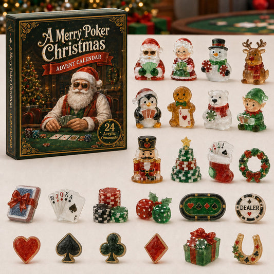 Christmas Poker Night Advent Calendar 2026 - 24-Day Festive Countdown
