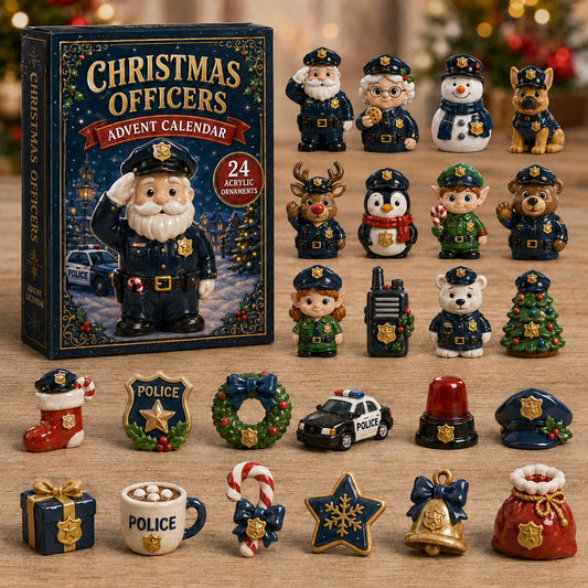 Christmas Police Officer Advent Calendar 2026 - 24-Day Festive Countdown