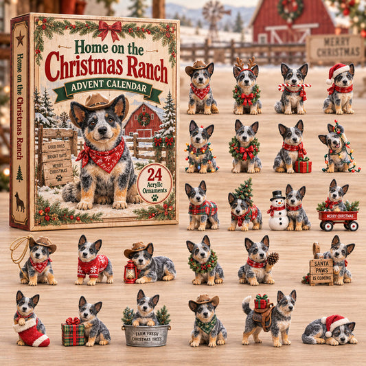 Christmas Ranch Heeler Advent Calendar 2026 - 24-Day Festive Countdown