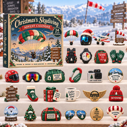 Christmas Skydiving Advent Calendar 2026 - 24-Day Festive Countdown