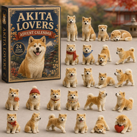 Classic Akita Advent Calendar 2026 - 24-Day Festive Countdown