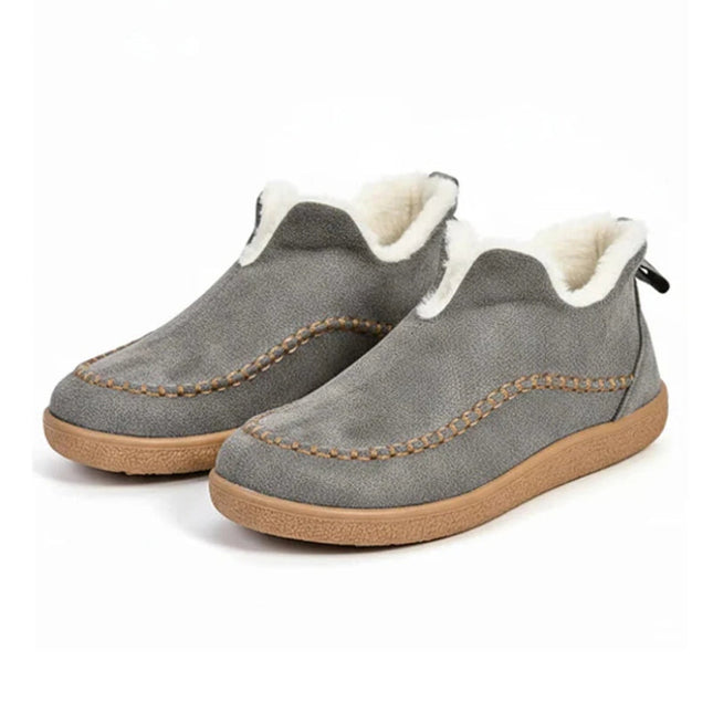 Comfy Arch Support Snow Boots: Plush Lined, Flat Sole, Non-Slip