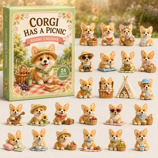 Corgi Has A Picnic Advent Calendar 2026 - 24-Day Festive Countdown