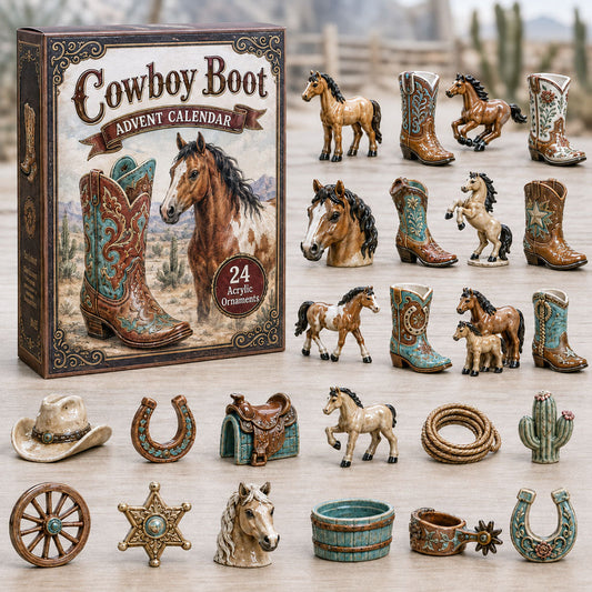 Cowboy Boots Advent Calendar 2026 - 24-Day Festive Countdown