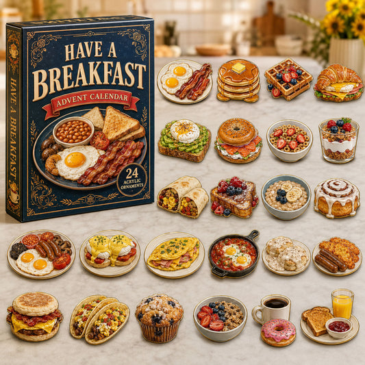 Cozy Breakfast Plate Advent Calendar 2026 - 24-Day Festive Countdown