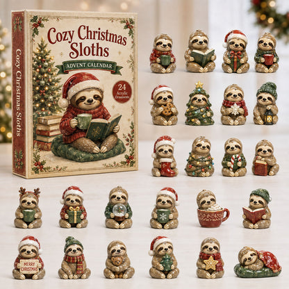 Cozy Christmas Sloths Advent Calendar 2026 - 24-Day Festive Countdown
