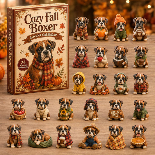 Cozy Fall Boxer Advent Calendar 2026 - 24-Day Festive Countdown