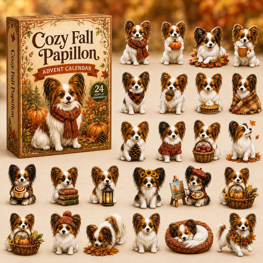 Cozy Fall Papillon Advent Calendar 2026 - 24-Day Festive Countdown