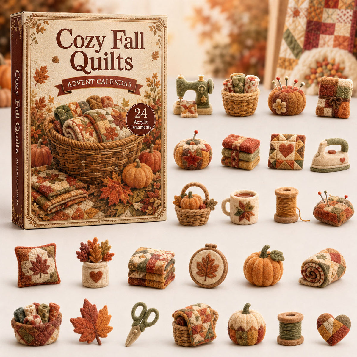 Cozy Fall Quilting Advent Calendar 2026 - 24-Day Festive Countdown