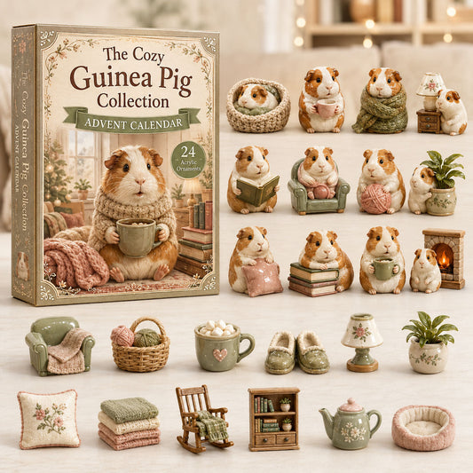 Cozy Guinea Pig Advent Calendar 2026 - 24-Day Festive Countdown