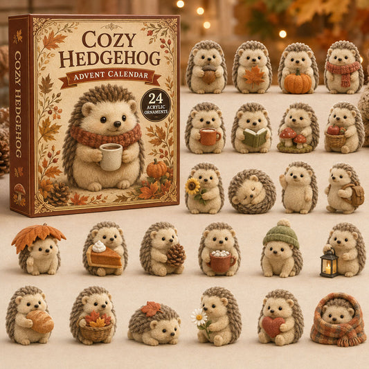 Cozy Hedgehog Advent Calendar 2026 - 24-Day Festive Countdown