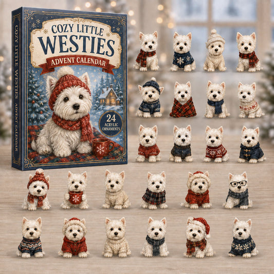 Cozy Little Westies Advent Calendar 2026 - 24-Day Festive Countdown