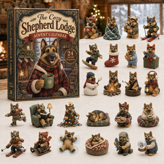 Cozy Shepherd Lodge Advent Calendar 2026 - 24-Day Festive Countdown