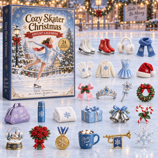Cozy Skater Christmas Advent Calendar 2026 - 24-Day Festive Countdown