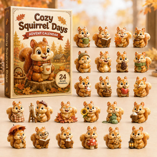 Cozy Squirrel Days Advent Calendar 2026 - 24-Day Festive Countdown
