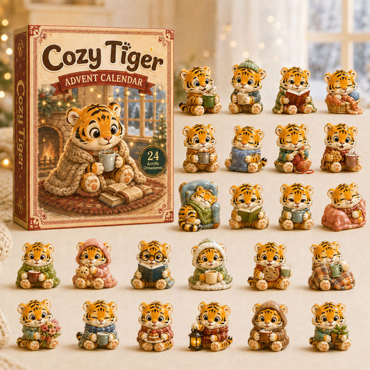 Cozy Tiger Advent Calendar 2026 - 24-Day Festive Countdown