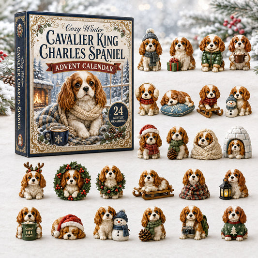 Cozy Winter Cavalier Advent Calendar 2026 - 24-Day Festive Countdown