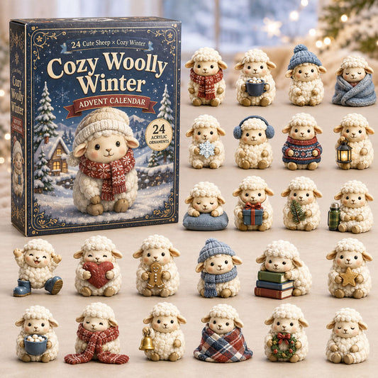 Cozy Woolly Winter Advent Calendar 2026 - 24-Day Festive Countdown
