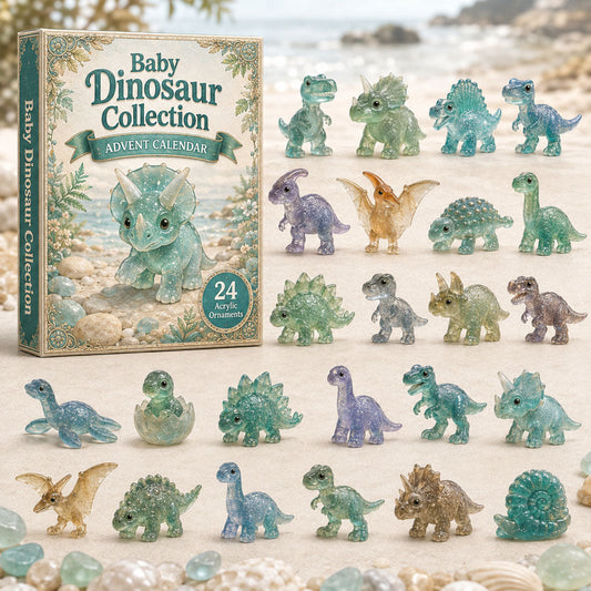 Crystal Baby Dinosaur Advent Calendar 2026 - 24-Day Festive Countdown