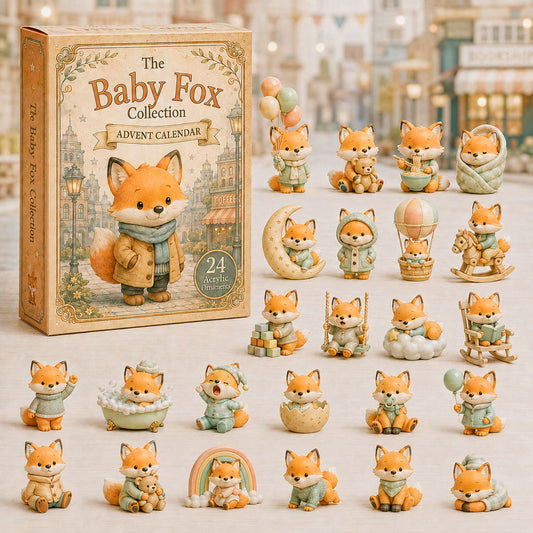 Cute Baby Fox Advent Calendar 2026 - 24-Day Festive Countdown