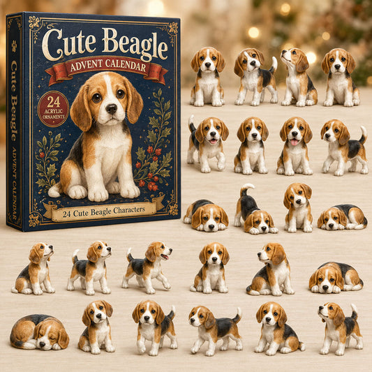 Cute Beagle Advent Calendar 2026 - 24-Day Festive Countdown