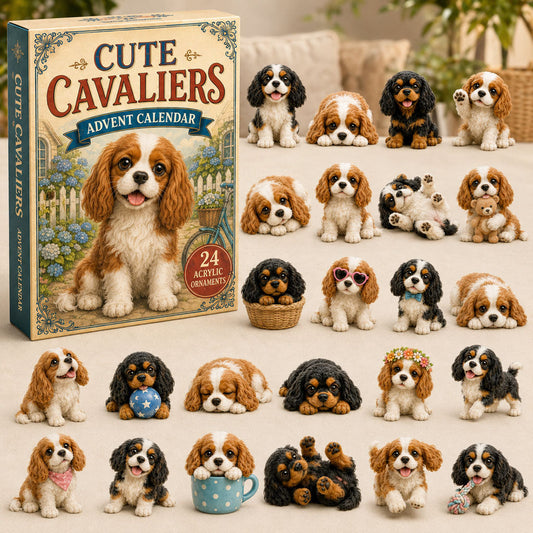 Cute Cavaliers Advent Calendar 2026 - 24-Day Festive Countdown