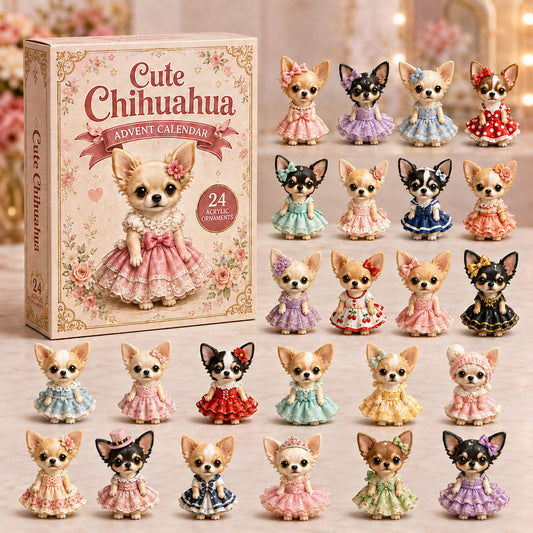Cute Chihuahua Advent Calendar 2026 - 24-Day Festive Countdown