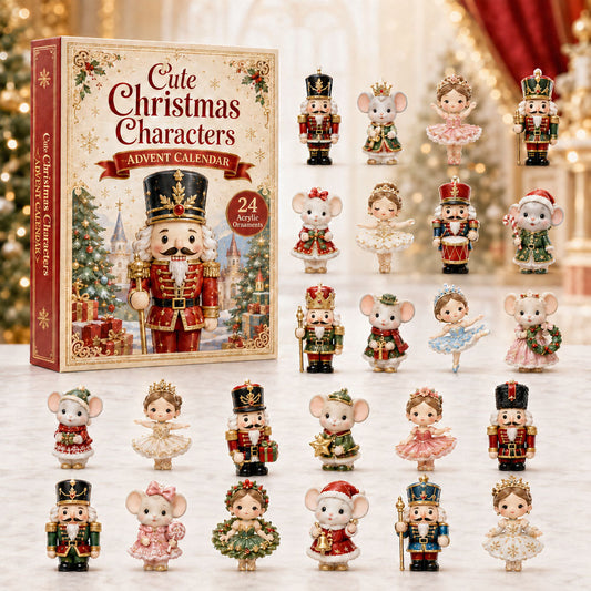 Cute Christmas Characters Advent Calendar 2026 - 24-Day Festive Countdown