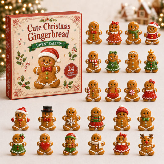 Cute Gingerbread Advent Calendar 2026 - 24-Day Festive Countdown