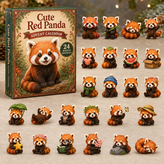 Cute Red Panda Advent Calendar 2026 - 24-Day Festive Countdown