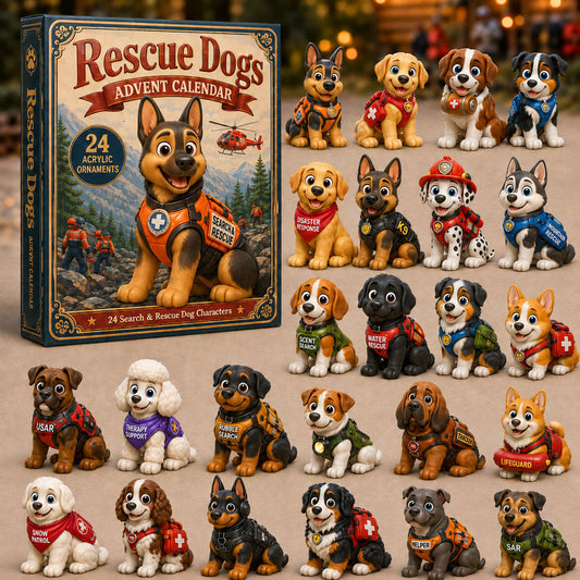 Cute Rescue Dogs Advent Calendar 2026 - 24-Day Festive Countdown