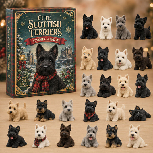 Cute Scottish Terriers Advent Calendar 2026 - 24-Day Festive Countdown