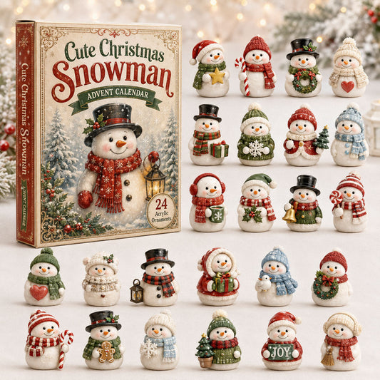 Cute Snowman Advent Calendar 2026 - 24-Day Festive Countdown