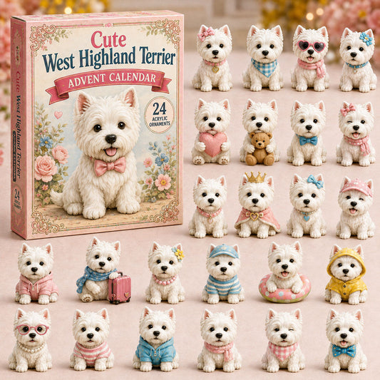 Cute West Highland Terrier Advent Calendar 2026 - 24-Day Festive Countdown