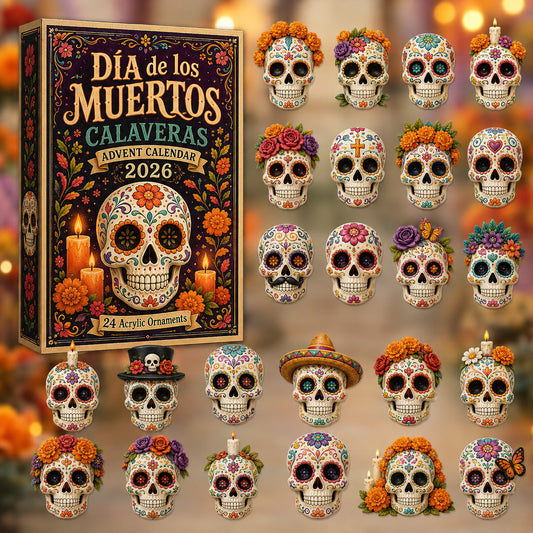 Dia de los Muertos Calaveras Advent Calendar 2026 - 24-Day Festive Countdown
