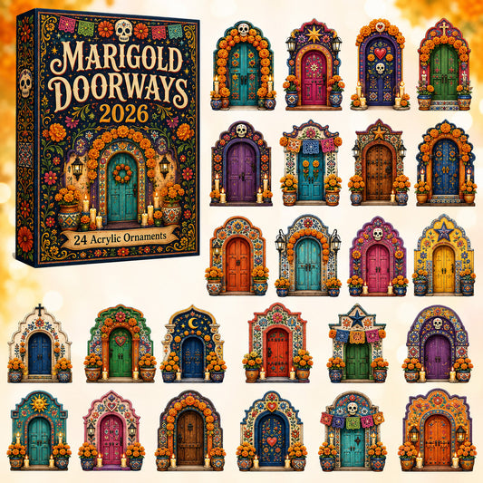 Marigold Doorways Advent Calendar 2026 - 24-Day Festive Countdown
