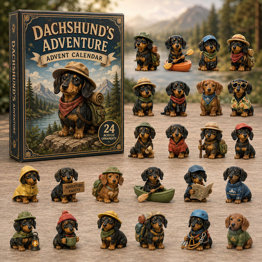 Dachshund Adventure Advent Calendar 2026 - 24-Day Festive Countdown