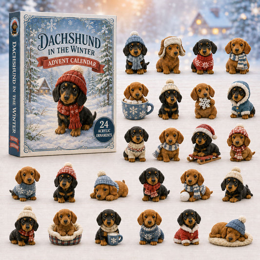 Dachshund In The Snow Advent Calendar 2026 - 24-Day Festive Countdown