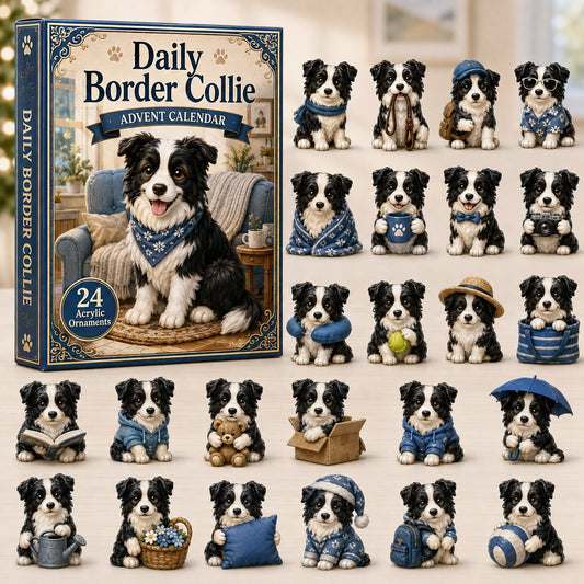 Daily Border Collie Advent Calendar 2026 - 24-Day Festive Countdown