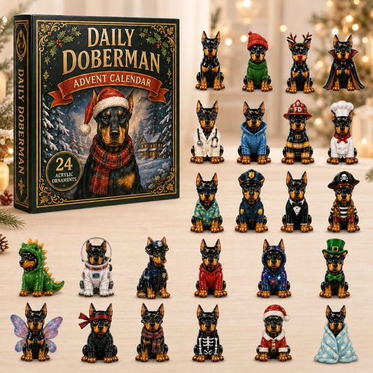 Daily Doberman Advent Calendar 2026 - 24-Day Festive Countdown