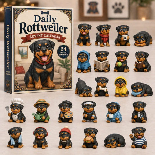 Daily Rottweiler Advent Calendar 2026 - 24-Day Festive Countdown