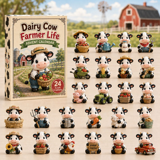 Dairy Cow Farmer Life Advent Calendar 2026 - 24-Day Festive Countdown