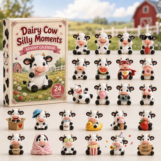 Dairy Cow Silly Moments Advent Calendar 2026 - 24-Day Festive Countdown