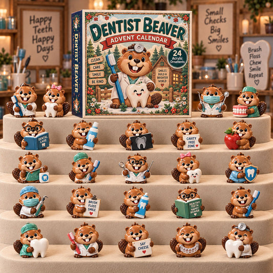 Dentist Beaver Advent Calendar 2026 - 24-Day Festive Countdown