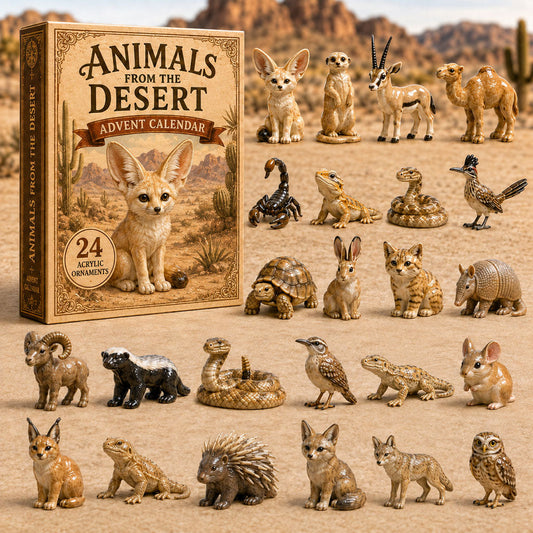 Desert Animals Life Advent Calendar 2026 - 24-Day Festive Countdown