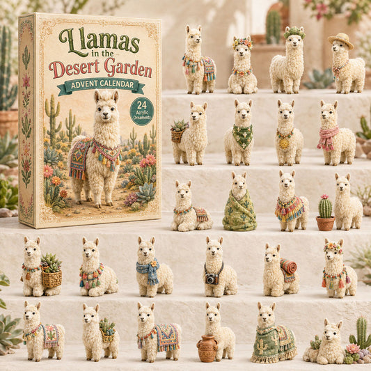 Desert Llama Garden Advent Calendar 2026 - 24-Day Festive Countdown