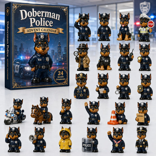 Doberman Police Advent Calendar 2026 - 24-Day Festive Countdown