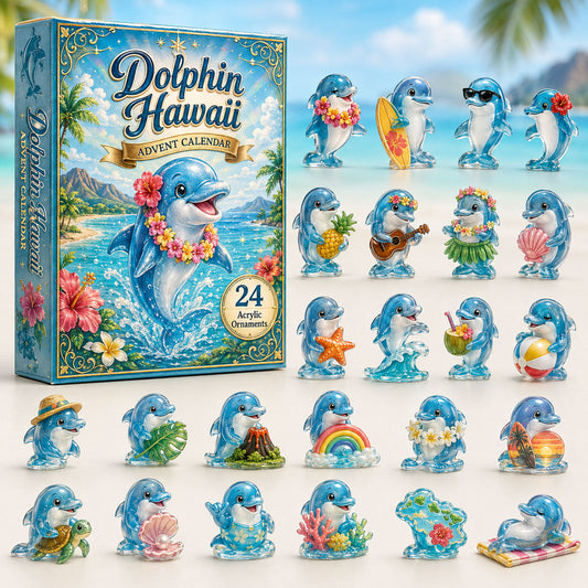 Dolphin Hawaii Ocean Advent Calendar 2026 - 24-Day Festive Countdown